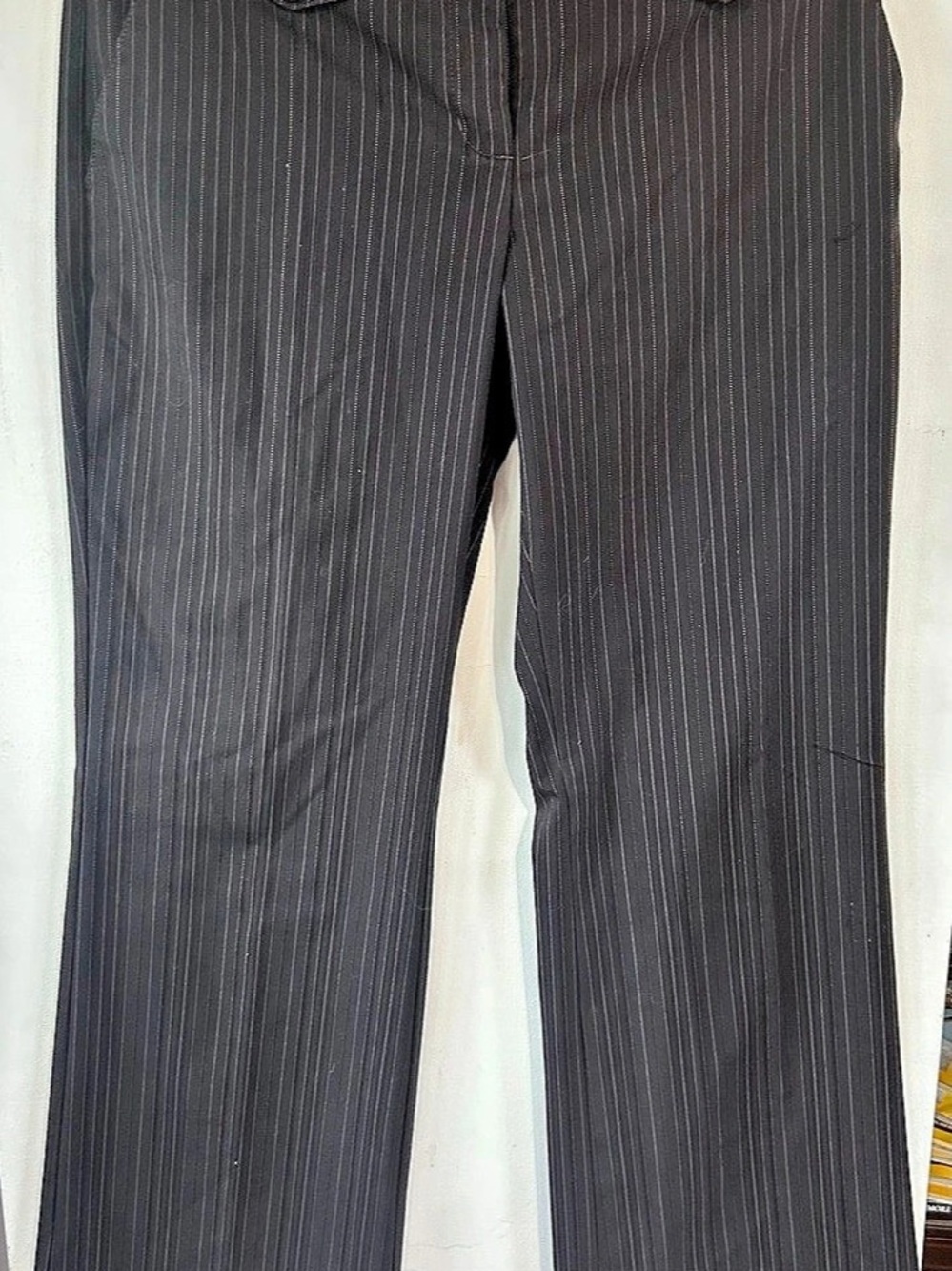 Express Editor Pinstripe Trousers Size 6 Like New
